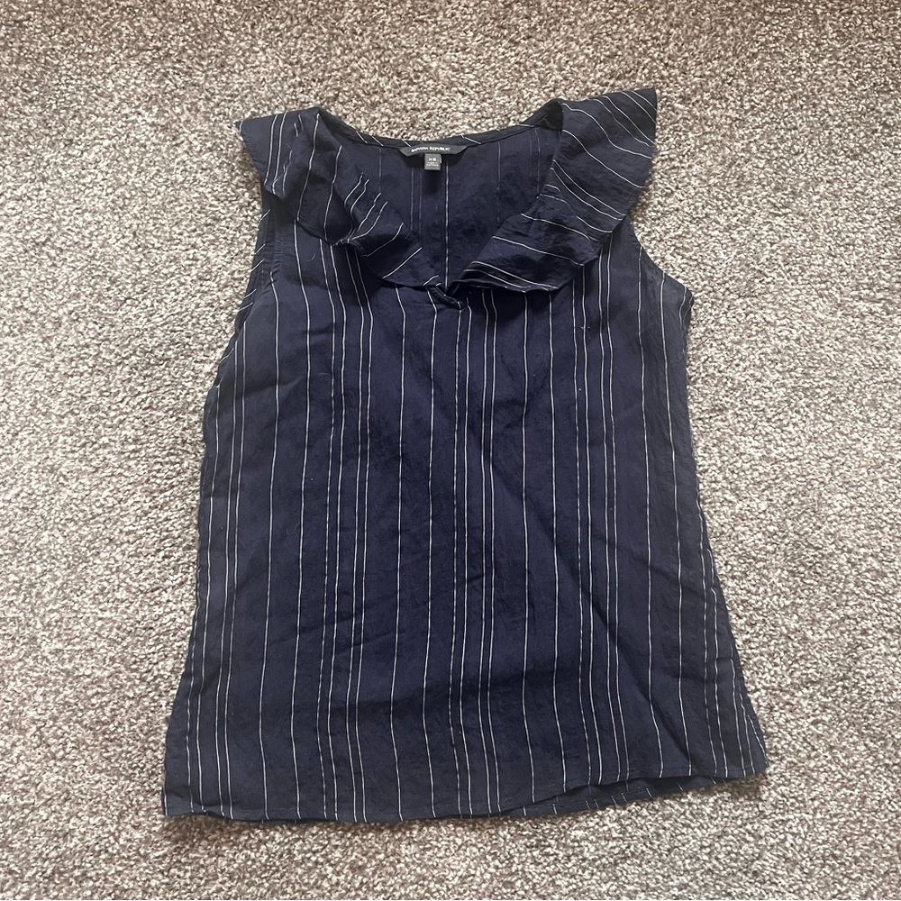 Pin Stripe Sleeveless Top